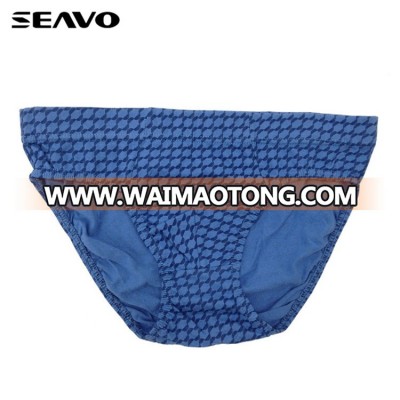 SEAVO new customized blue cotton briefs for men